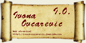 Ivona Ovčarević vizit kartica